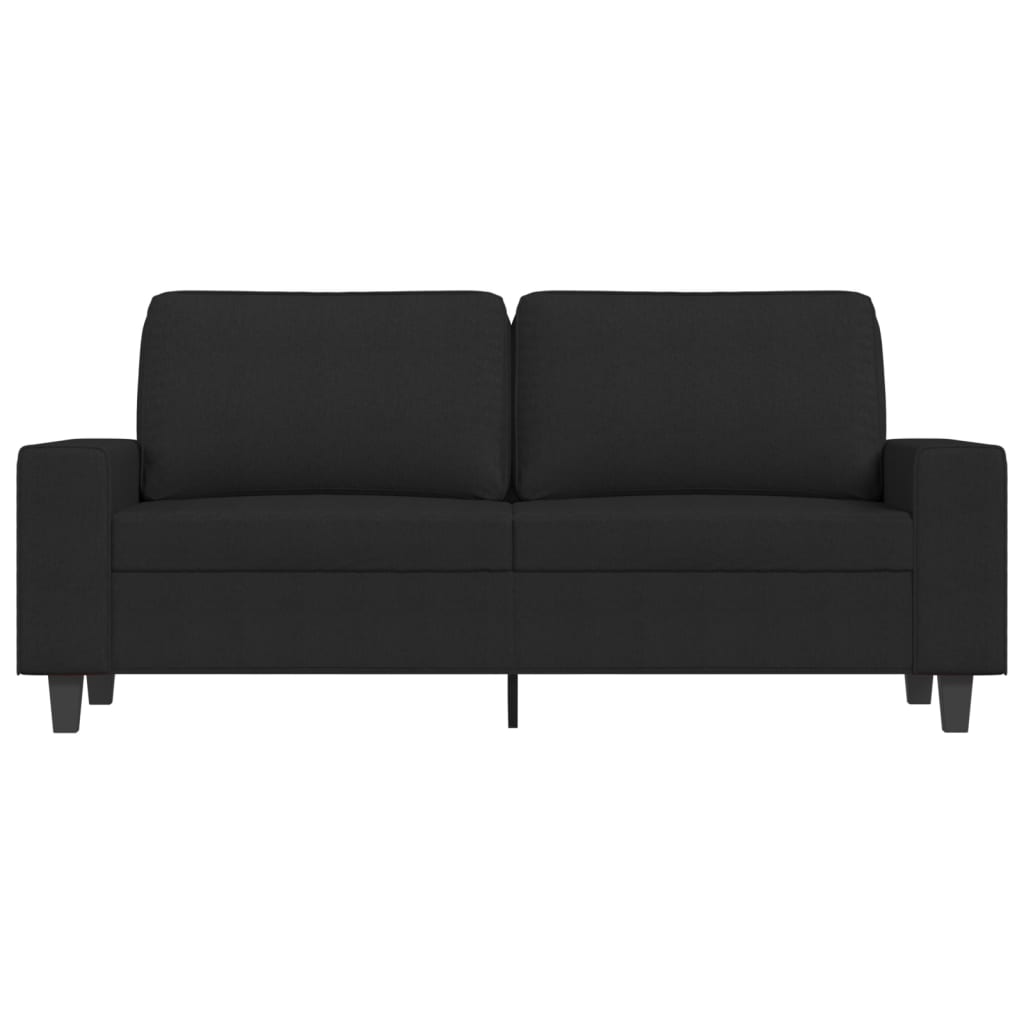 2-personers sofa 140 cm stof sort