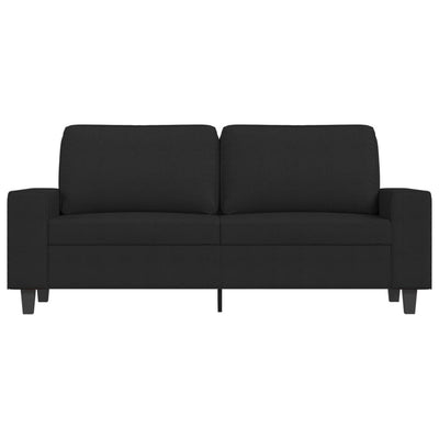 2-personers sofa 140 cm stof sort