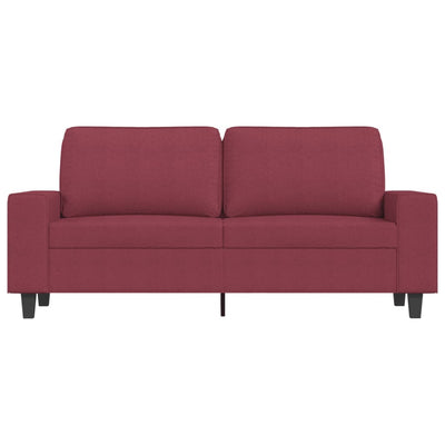 2-personers sofa 140 cm stof vinrød