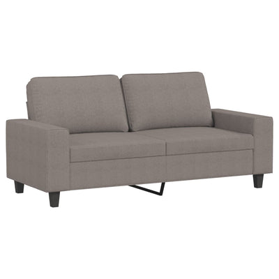 2-personers sofa 140 cm stof gråbrun