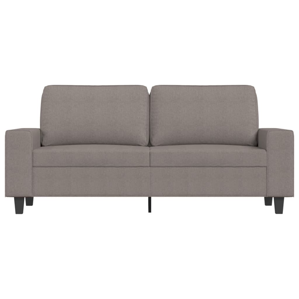 2-personers sofa 140 cm stof gråbrun