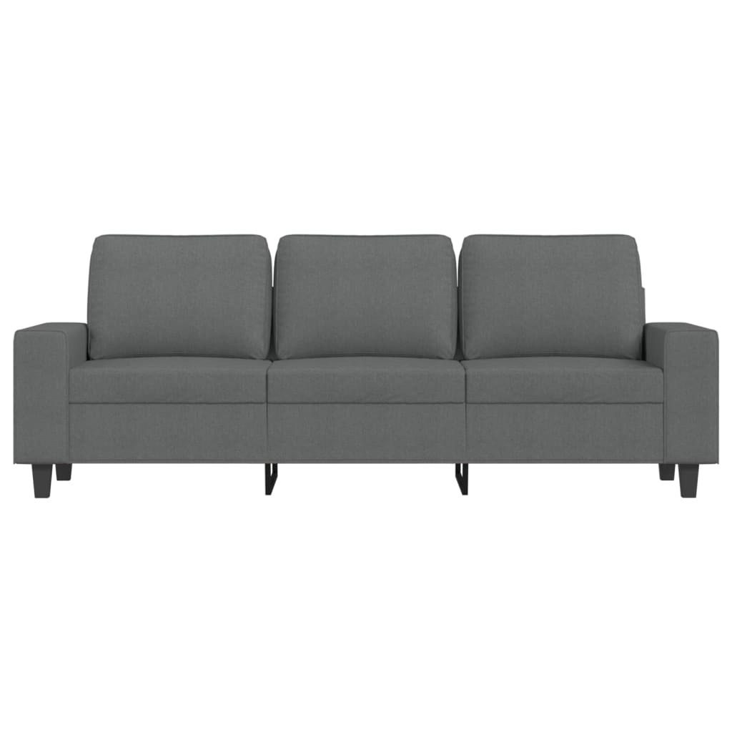 3-personers sofa 180 cm stof mørkegrå