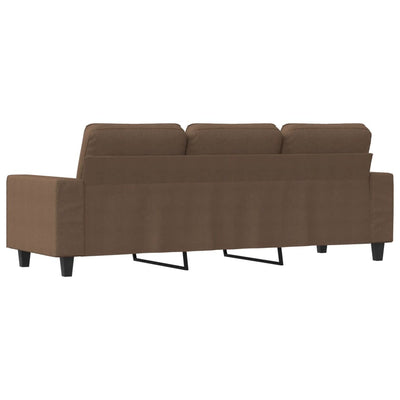 3-personers sofa 180 cm stof brun