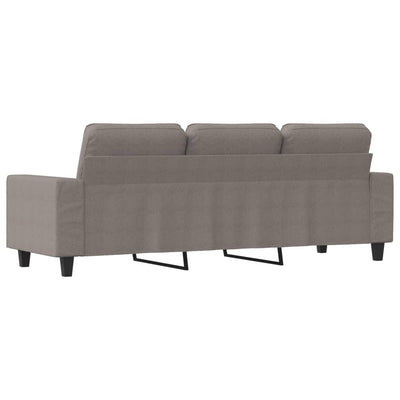 3-personers sofa 180 cm stof gråbrun