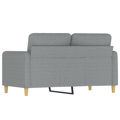 2-personers sofa 120 cm stof lysegrå