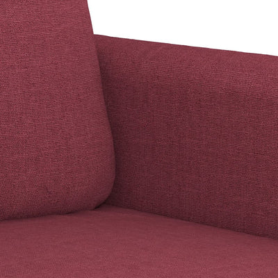 2-personers sofa 120 cm stof vinrød