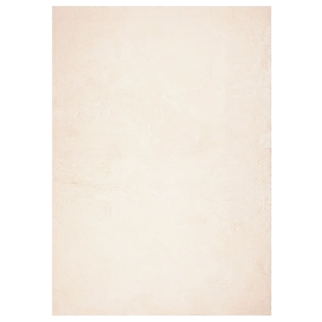 gulvtæppe HUARTE 200x280 cm kort luv og vaskbart beige