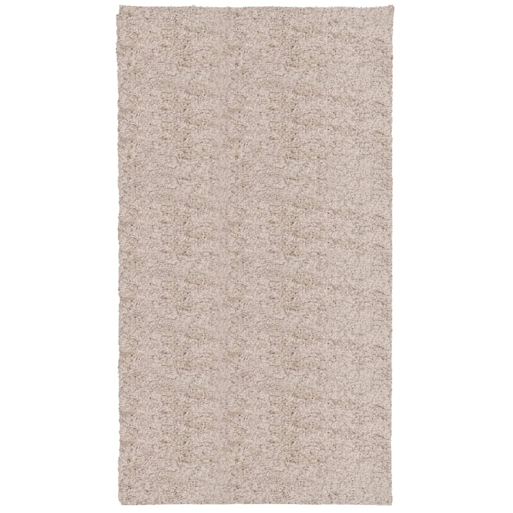 shaggy gulvtæppe PAMPLONA 60x110 cm høj luv beige