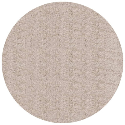 shaggy gulvtæppe PAMPLONA Ø 120 cm høj luv beige