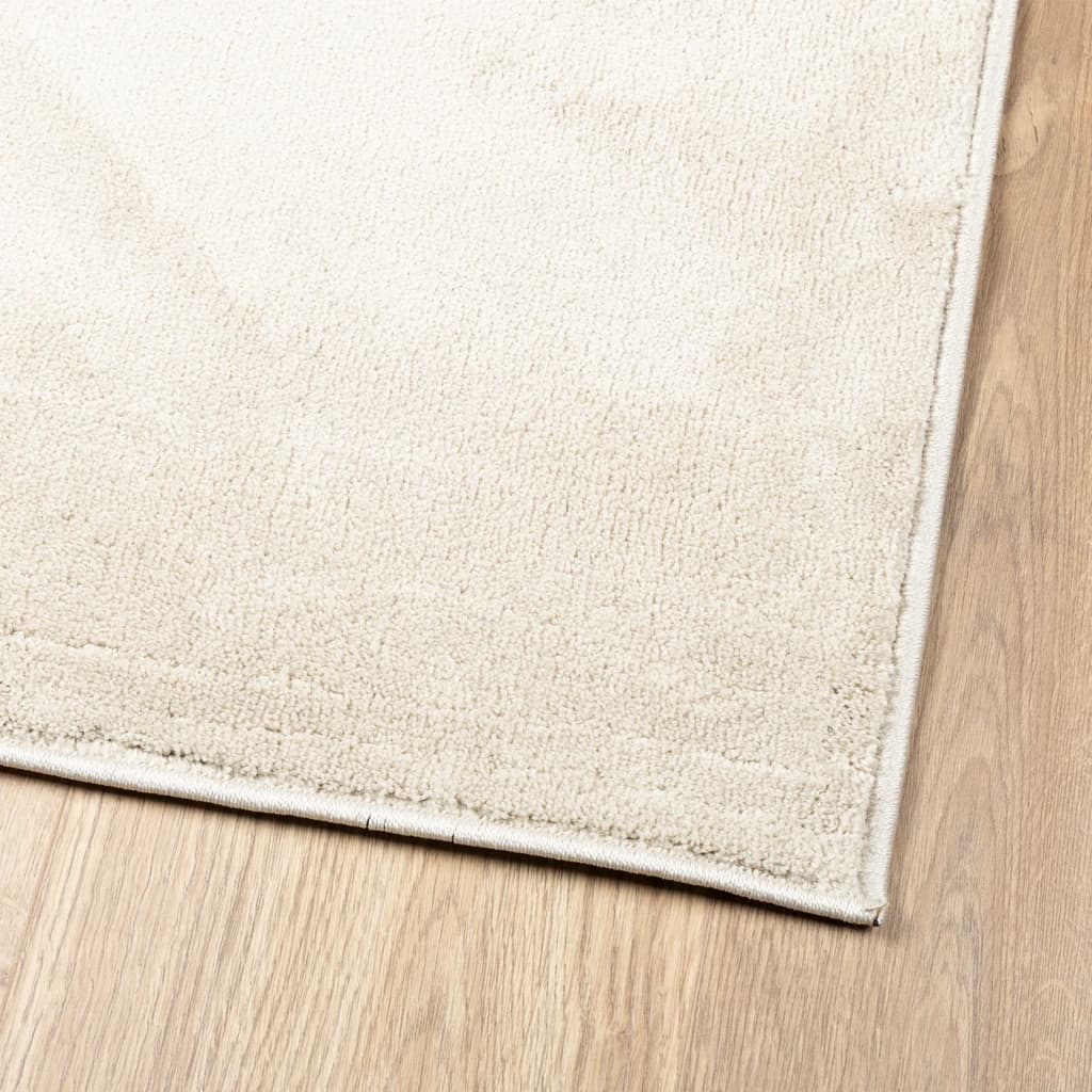 gulvtæppe OVIEDO 60x110 cm kort luv beige