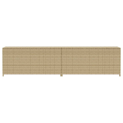 opbevaringsboks til haven 469 l polyrattan beige