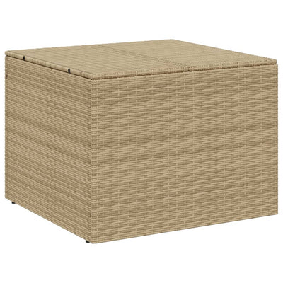 opbevaringsboks til haven 291 l polyrattan beige