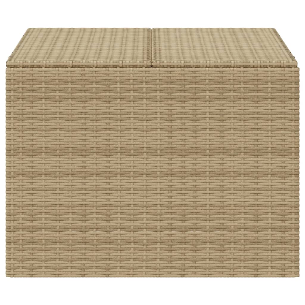 opbevaringsboks til haven 291 l polyrattan beige