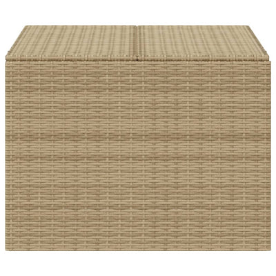 opbevaringsboks til haven 291 l polyrattan beige