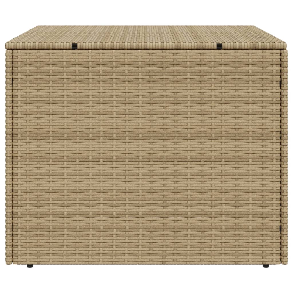 opbevaringsboks til haven 291 l polyrattan beige