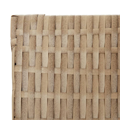 rumdeler 5 paneler polyrattan beige