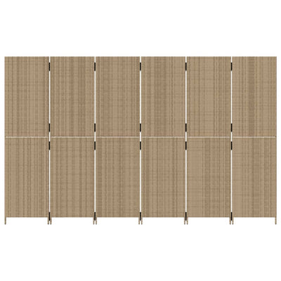 rumdeler 6 paneler polyrattan beige