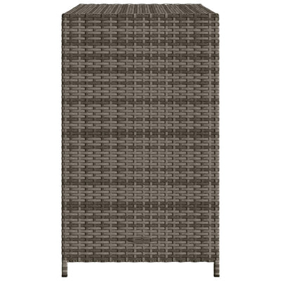 opbevaringsskab til haven 83x45x76 cm polyrattan grå