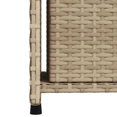 opbevaringsskab til haven 50x55x115 cm polyrattan beige