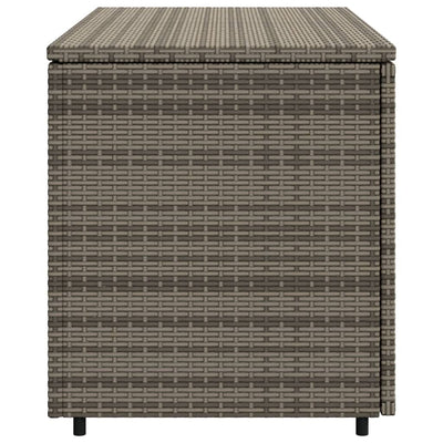 opbevaringsskab til haven 110x55x60,5 cm polyrattan grå