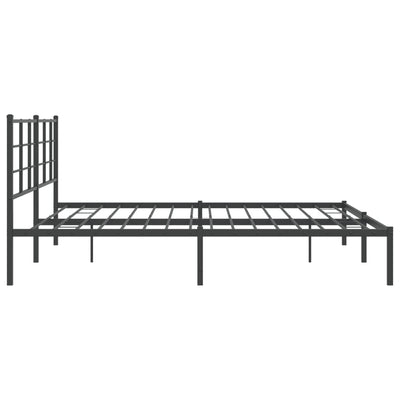 sengeramme med sengegavl 193x203 cm metal sort