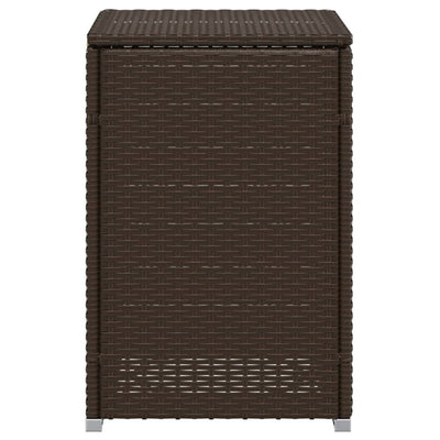 gasflaskeskjuler 40x40x60 cm polyrattan brun