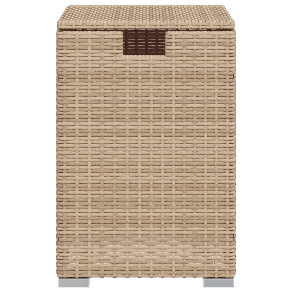 gasflaskeskjuler 40x40x60 cm polyrattan beige