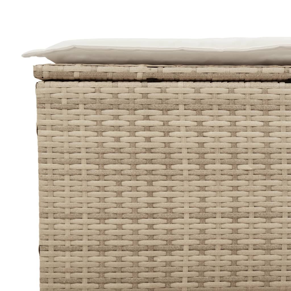 sofasæt til haven 3 dele med hynder polyrattan beige