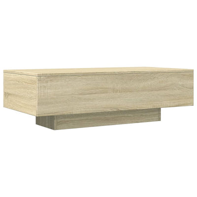 sofabord 100x49,5x31 cm konstrueret træ sonoma-eg