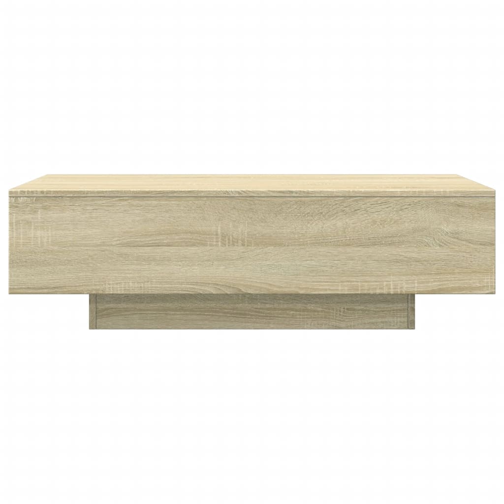 sofabord 100x49,5x31 cm konstrueret træ sonoma-eg