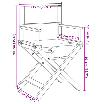 havestole 6 stk. foldbar stof cremehvid