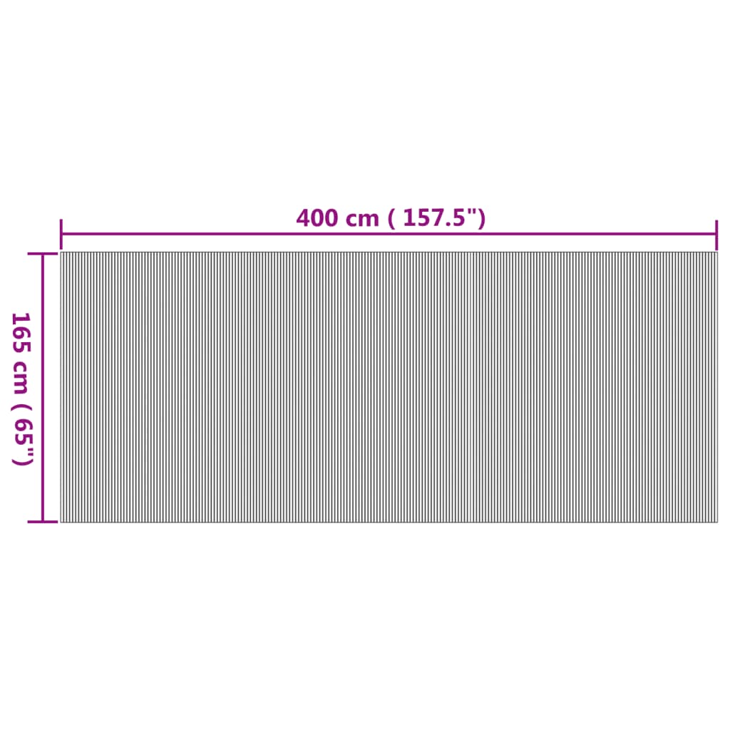 rumdeler 165x400 cm bambus naturfarvet