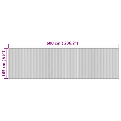 rumdeler 165x600 cm bambus naturfarvet