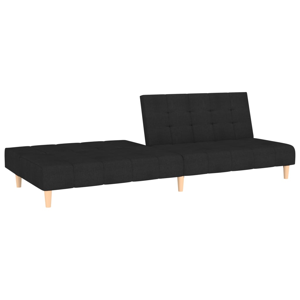 2-personers sovesofa stof sort