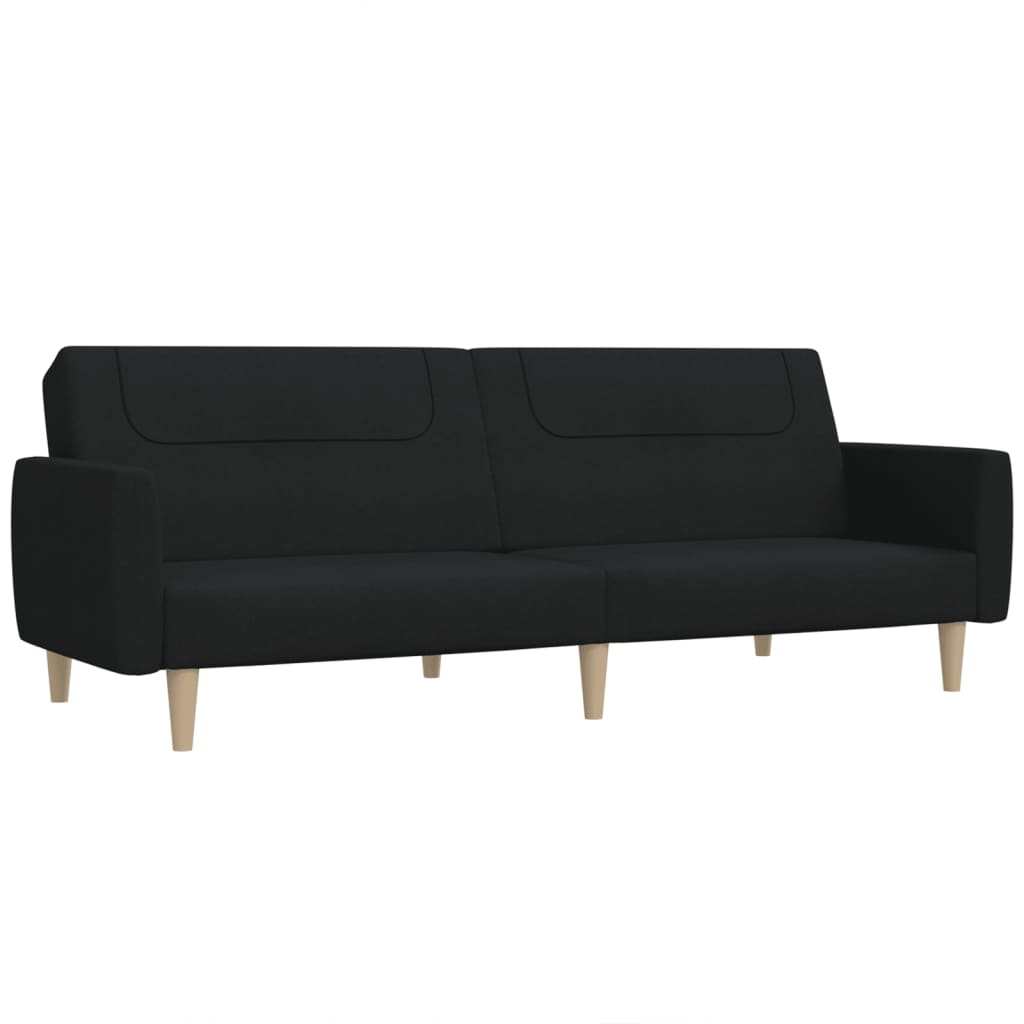 2-personers sovesofa stof sort