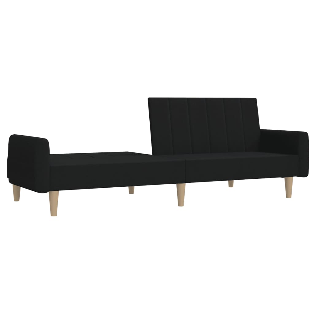 2-personers sovesofa stof sort