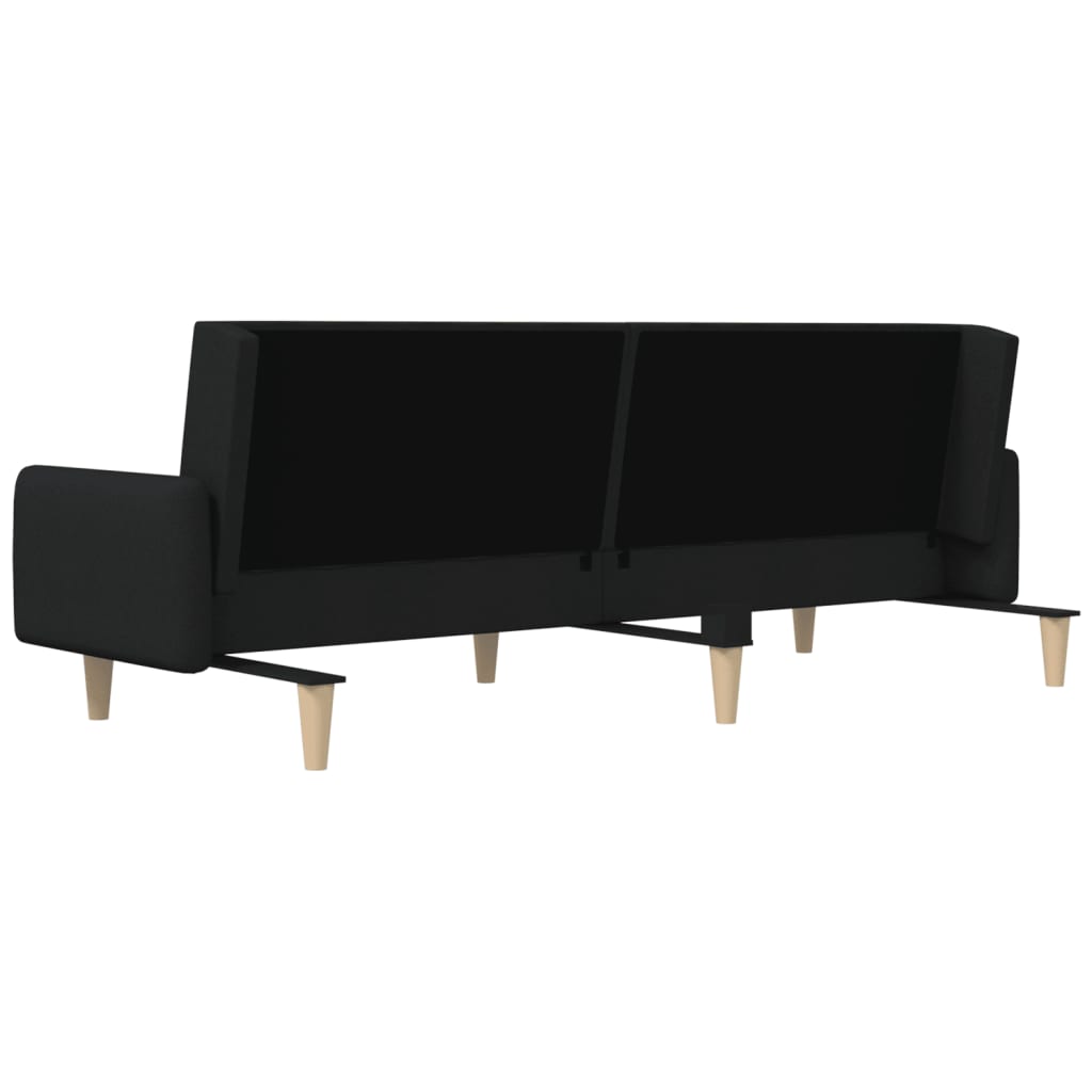 2-personers sovesofa stof sort