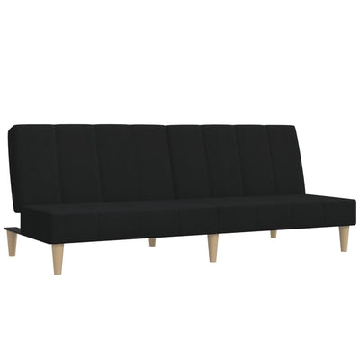 2-personers sovesofa stof sort