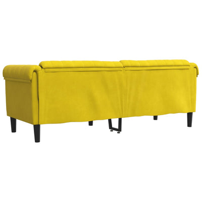 3-personers sofa velour gul