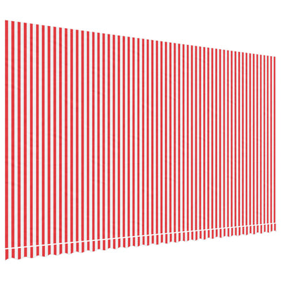 markisedug 6x3,5 m stribet rød og hvid