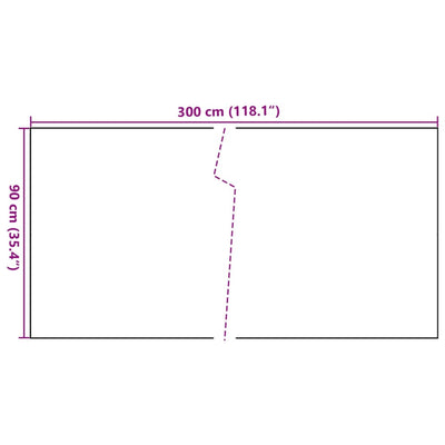 altanafskærmning 300x90 cm polyrattan antracitgrå