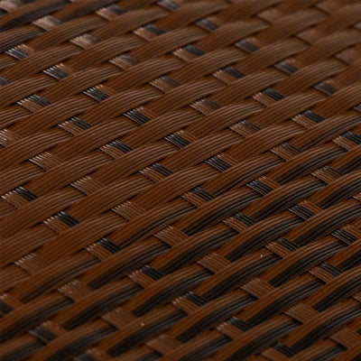 altanafskærmning 300x90 cm polyrattan brun og sort