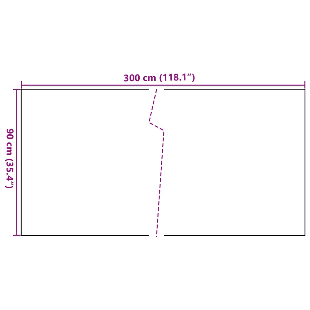 altanafskærmning 300x90 cm polyrattan brun og sort