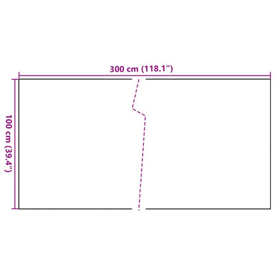 altanafskærmning 300x100 cm polyrattan brun og sort