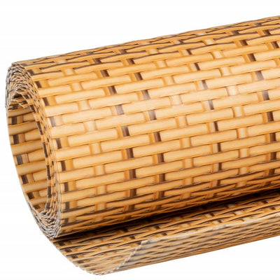 altanafskærmning 300x80 cm polyrattan lysebrun