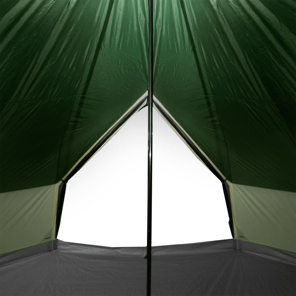 10-personers campingtelt vandtæt grøn