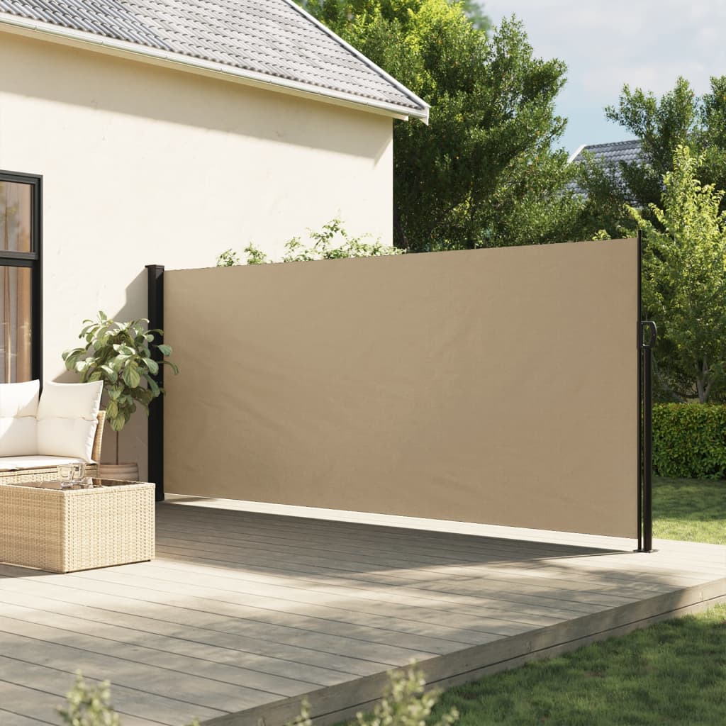 sammenrullelig sidemarkise 160x300 cm beige