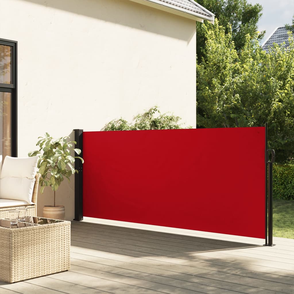 sammenrullelig sidemarkise 120 x 600 cm red