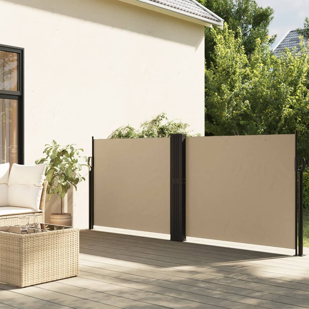 sammenrullelig sidemarkise 140x600 cm beige