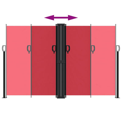 sammenrullelig sidemarkise 160 x 600 cm rød
